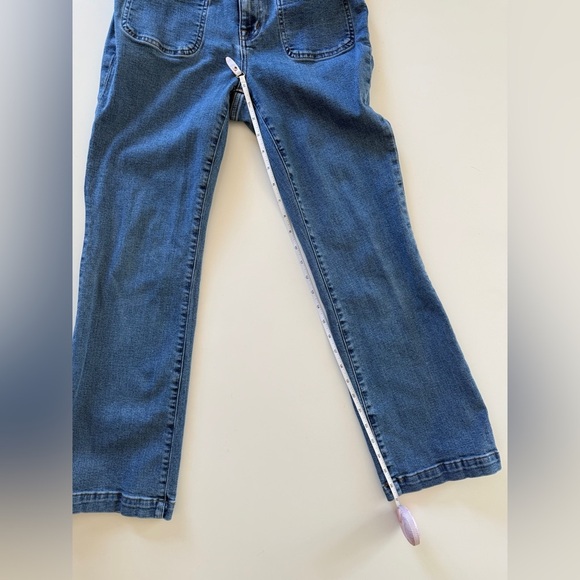 Madewell-Mid Rise-Kick Out-Crop Jeans-Blue-Classic-Spring-Summer-Costal-Size 27 - Picture 12 of 16